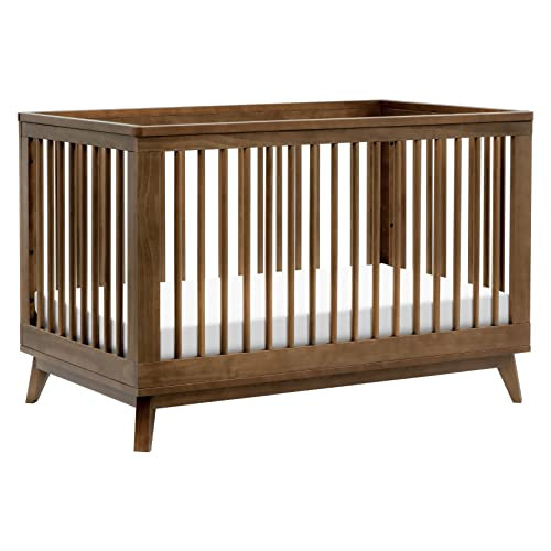 Babyletto Scoot 3-in-1 Convertible Baby Crib - GREENGUARD Gold Certified - Convertible Crib to Toddler Bed and Daybed - Baby Bed with 4 Adjustable Heights - Wooden Crib - Natural Walnut | Amazon (US)
