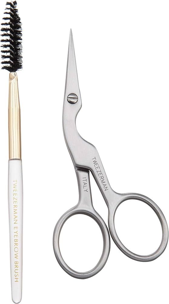 Tweezerman Brow Shaping Scissors and Brush | Amazon (US)
