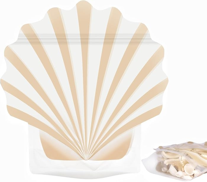 Luvlewen 20pcs Seashell Bags, Hangover Recovery Kit Bags, Beach Party Favor Bags | Amazon (US)