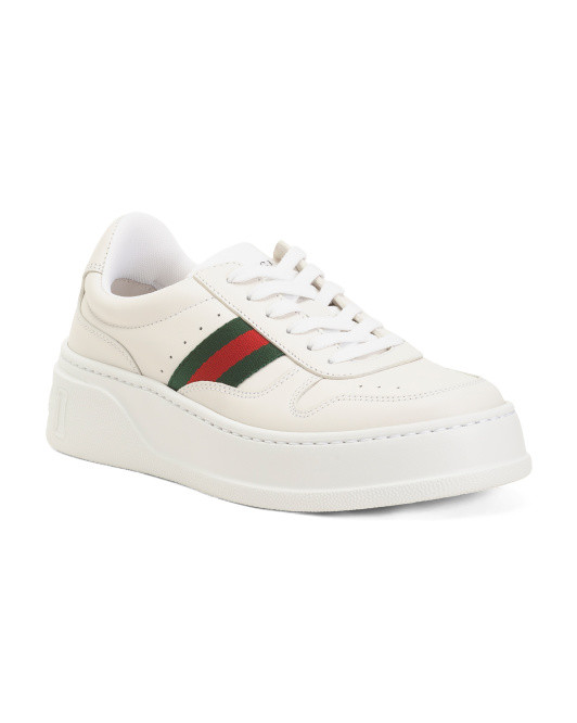 Made In Italy Leather Chunky Sneakers | TJ Maxx