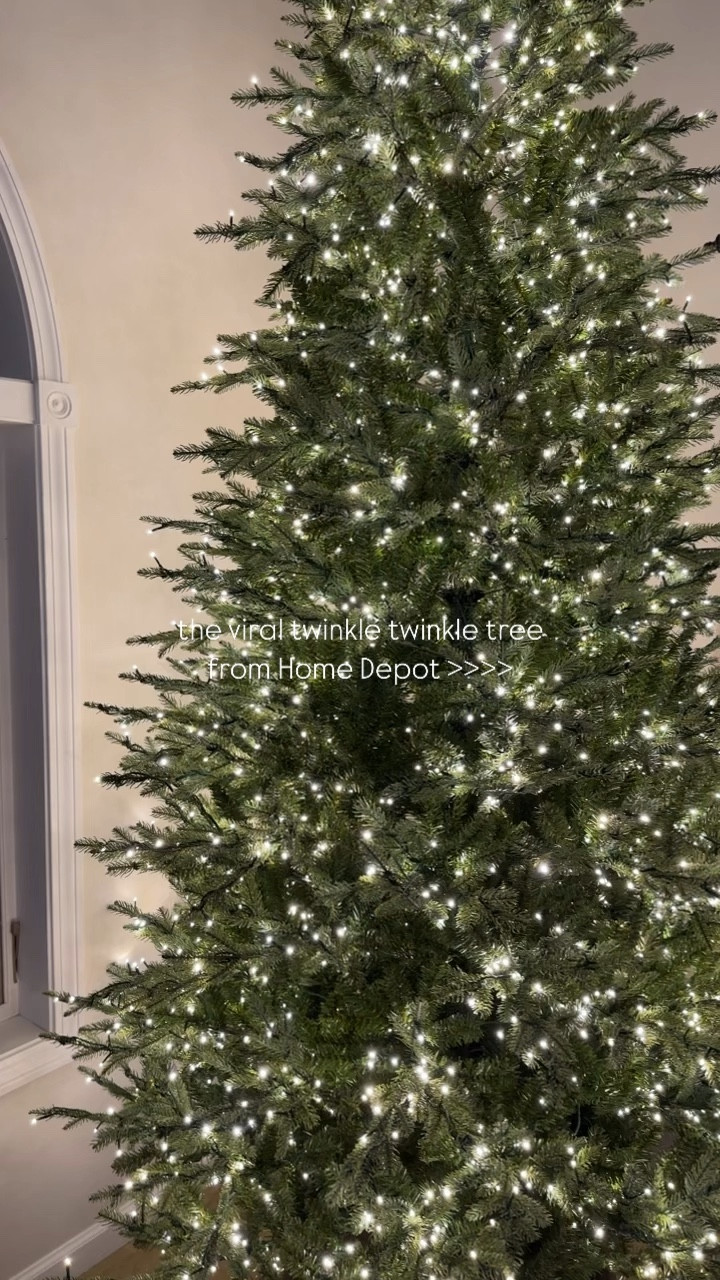 Everyone needs the twinkle twinkle tree 😂🎄🎅 #viralchristmastree #christmas #christmastree #homedepot 