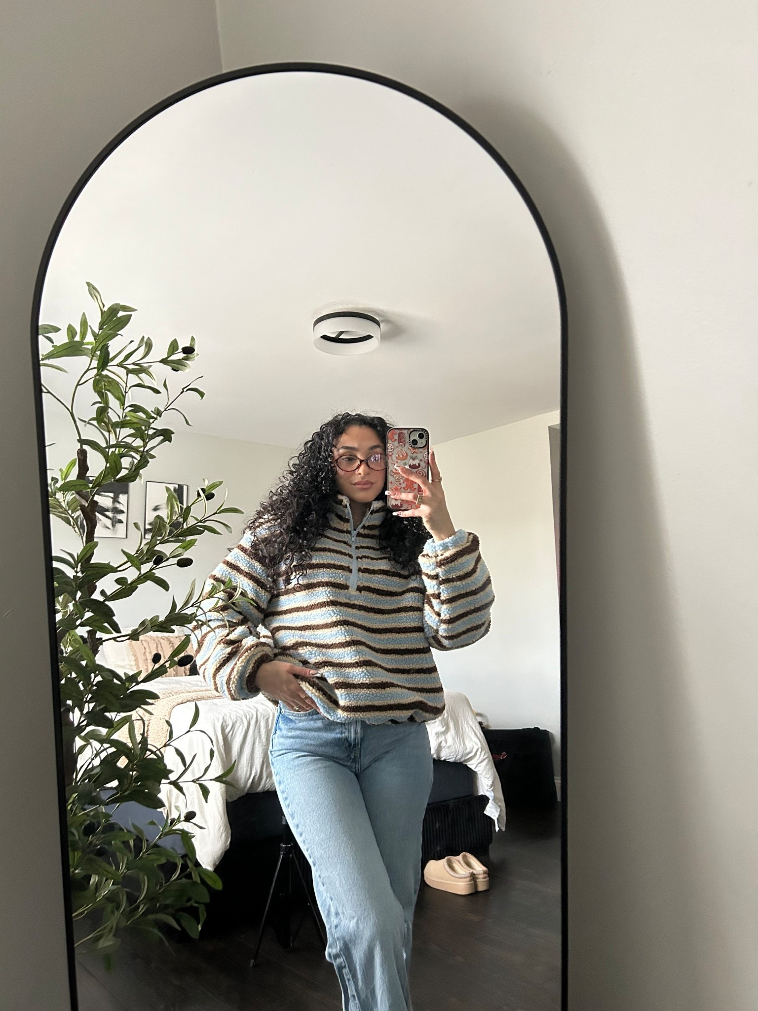 Feeling super cozy today in this fleece from Cider 🤍 love the colors the stripes the comfort of it ! Wearing a size XS 

#LTKPetite #LTKootd #LTKFindsUnder50