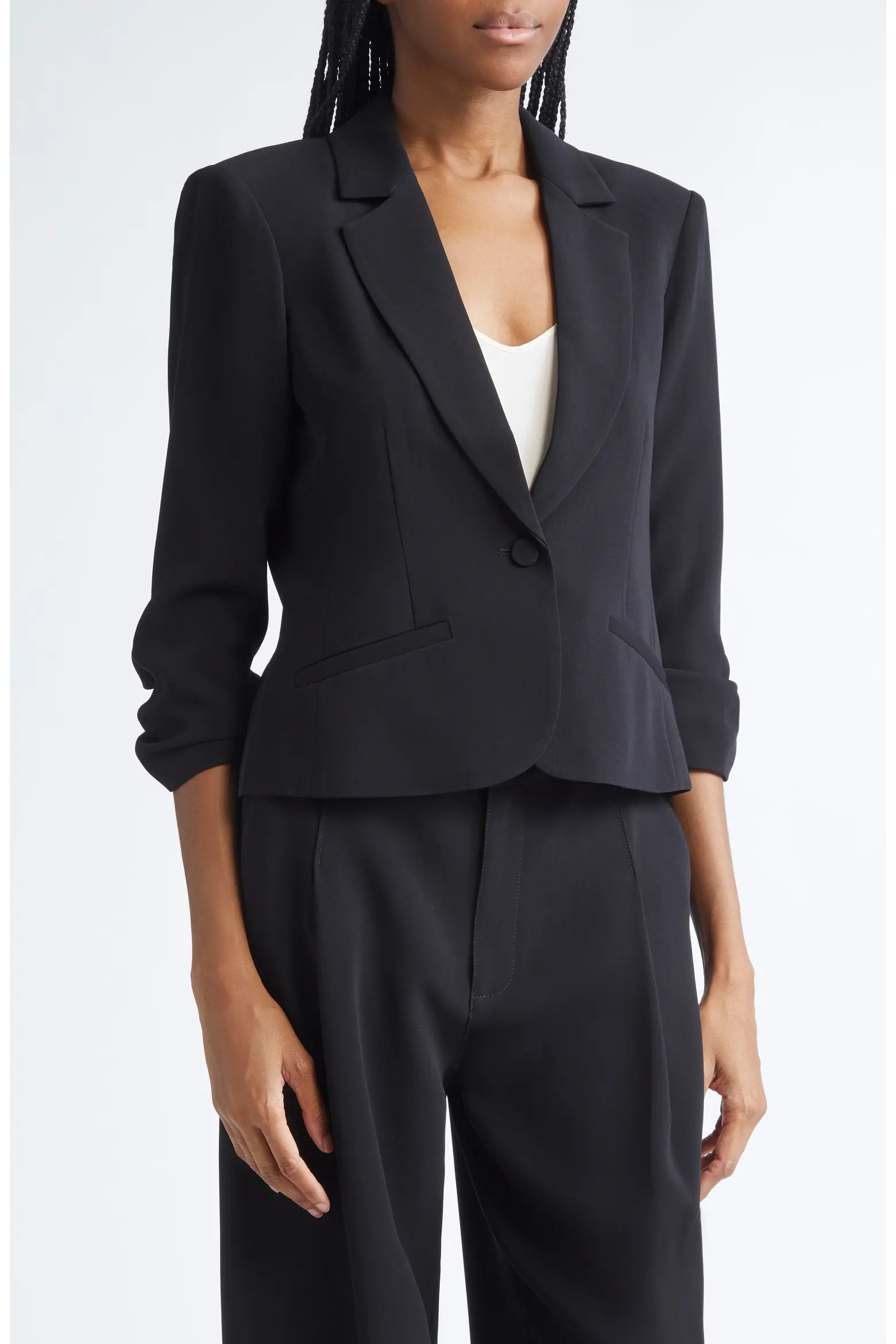 Cinq à Sept Le Petit Khloe Crop Blazer (Women) | Nordstrom | Nordstrom