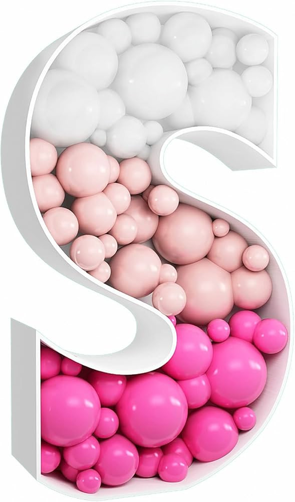 3FT Tall Mosaic Balloon Frame Letters Big Marquee Light Up LettersDIY Kit for Birthday Party Wedd... | Amazon (US)