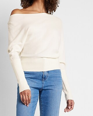 Conscious Edit Off The Shoulder Ultra Soft Sweater | Express