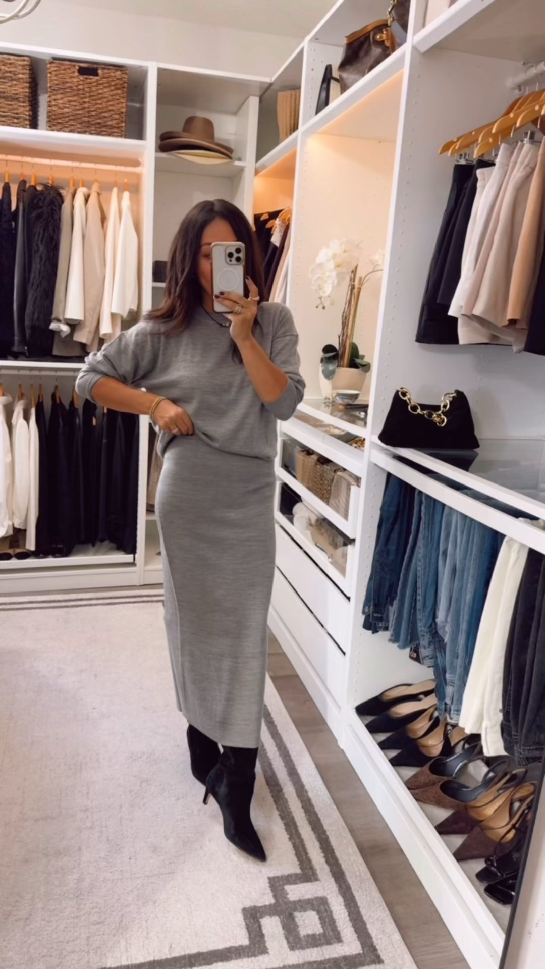 Set 50% off! Wearing small in sweatshirt and an xs in skirt 

#LTKCyberWeek #LTKHoliday #LTKSaleAlert