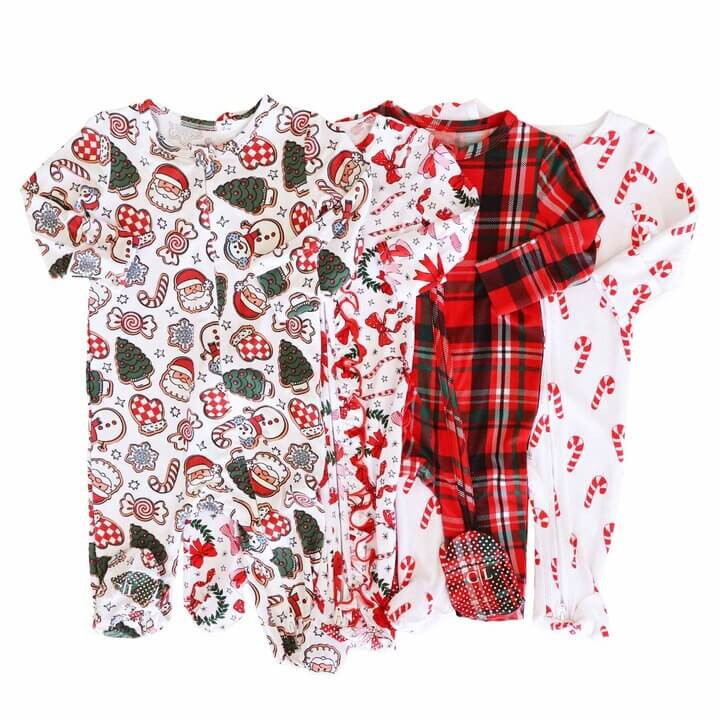 Christmas Zipper Footies* | Caden Lane
