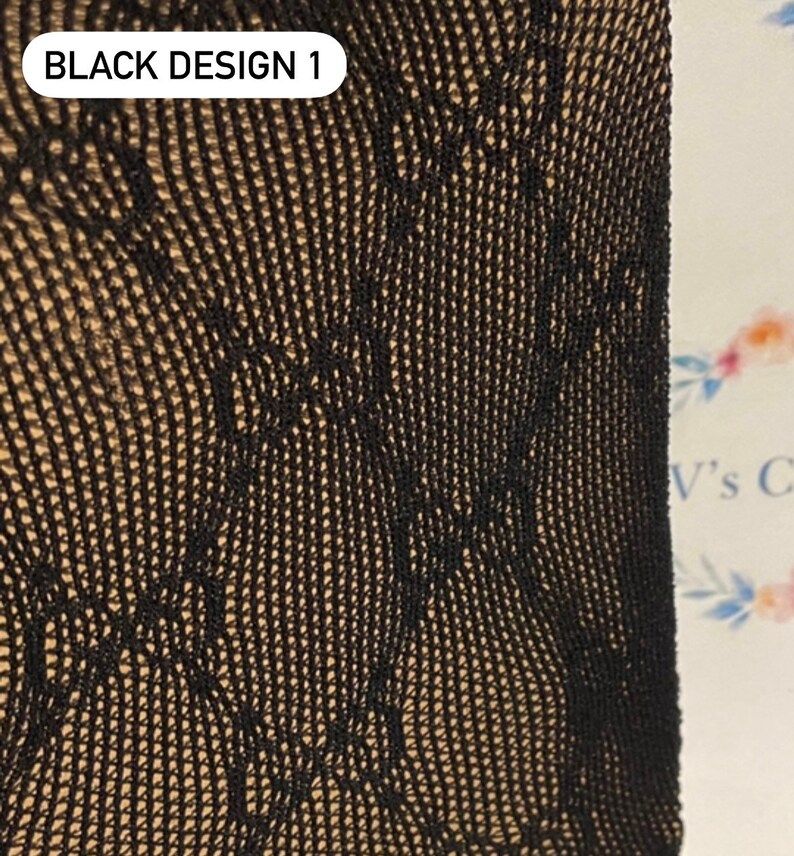 Ladies Black Fashion Tights One Size | Etsy (US)