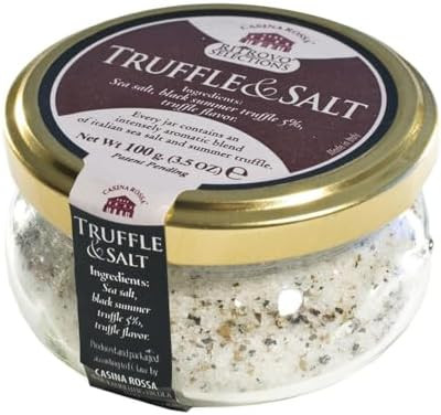 Casina Rossa Truffle & Salt, 3.5 oz (100g) Jar - Italian Sea Salt with Dried Black Summer Truffle... | Amazon (US)