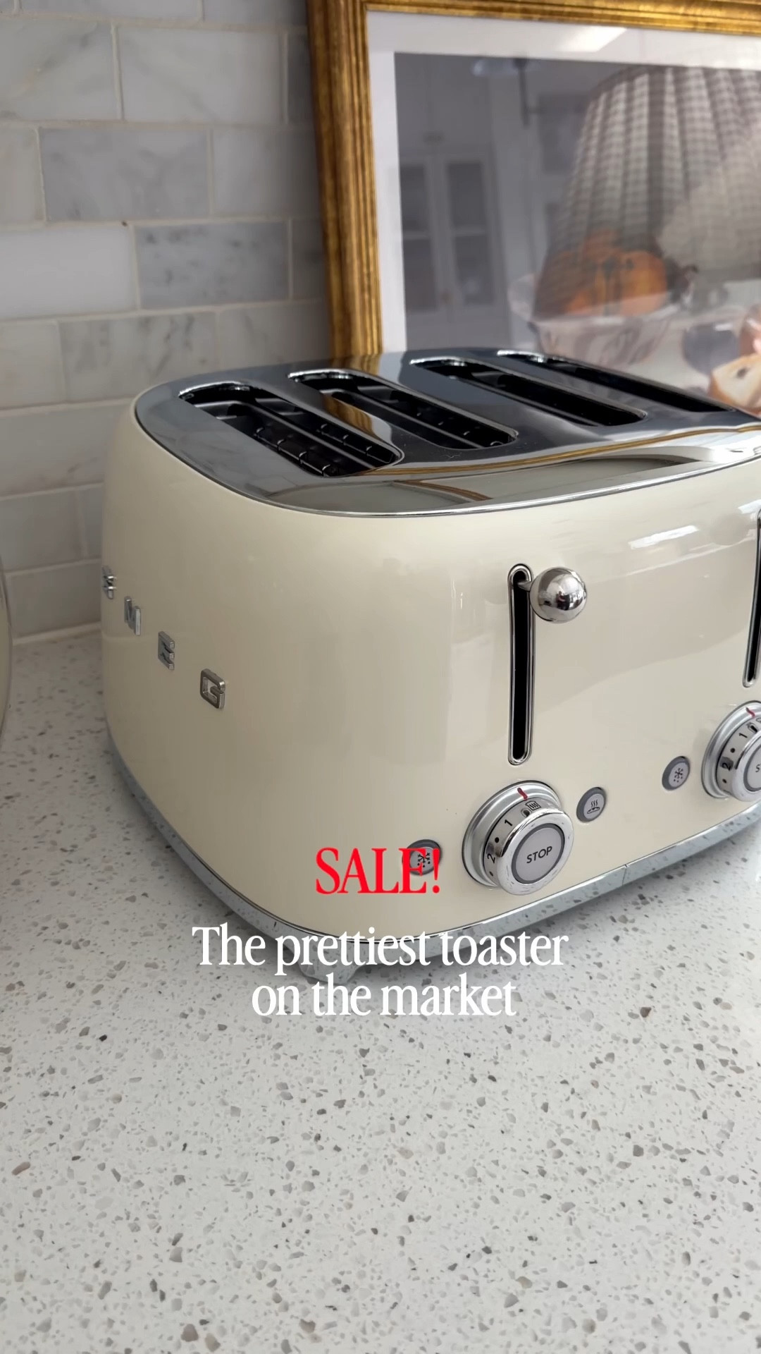 Hands down the prettiest toaster on the market. And it’s on sale right now! The Smeg 4-slice retro toaster has four slots so you can toast everything at once and not have to wait for a second round. It also has easy access crumb trays in the back so cleaning it out is simple. It comes in several colors and smaller sizes too if you don’t have the counter space. Highly recommend this one.
#ad



#LTKHome #LTKSaleAlert