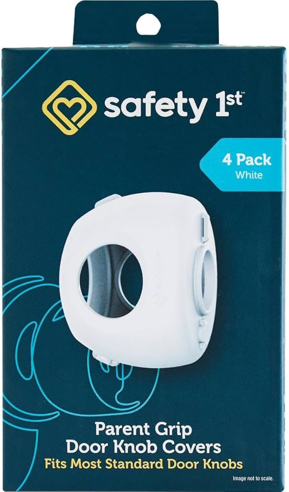 Safety 1st Parent Grip Door Knob Covers, White, One Size,4 Count (Pack of 1) (HS3260600), Packagi... | Amazon (US)