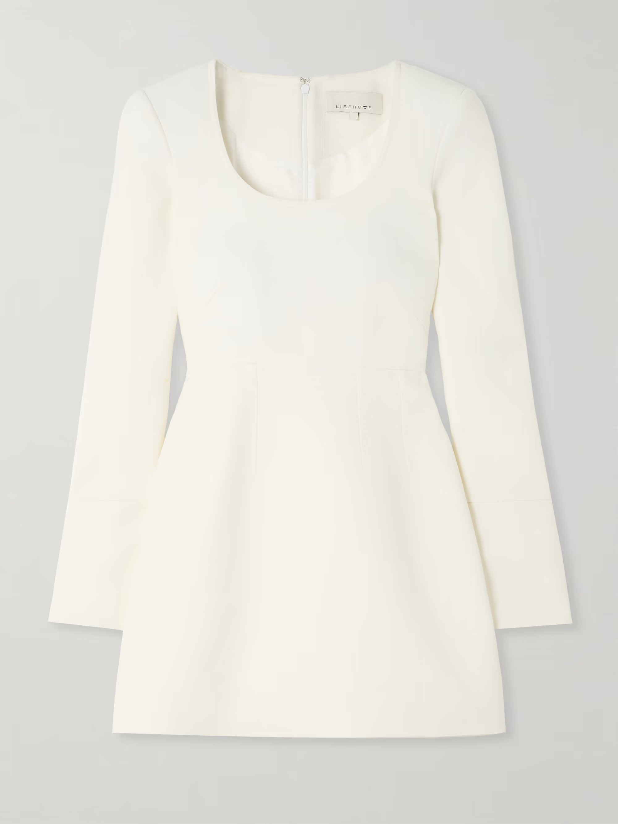 + The Vanguard Amber wool-crepe mini dress | NET-A-PORTER (UK & EU)