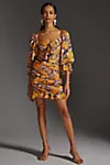 Ranna Gill  Ruched Floral Mini Dress | Anthropologie (US)