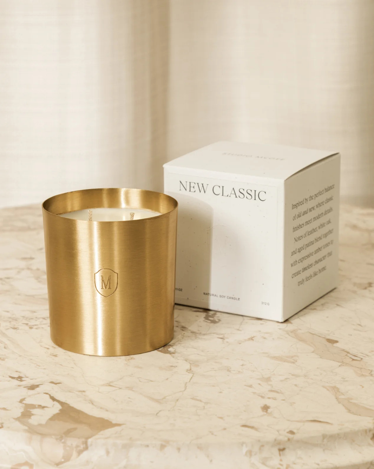 Embossed Brass Candle | McGee & Co. (US)