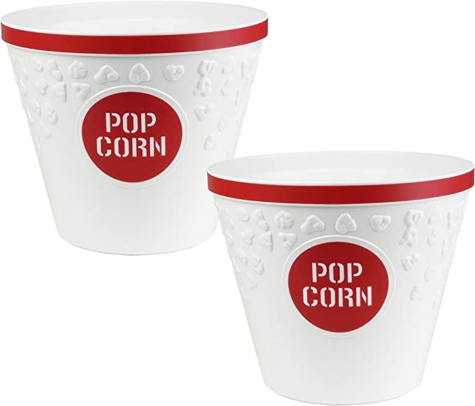 Hutzler Popcorn Buckets, set of 2, Red | Amazon (US)