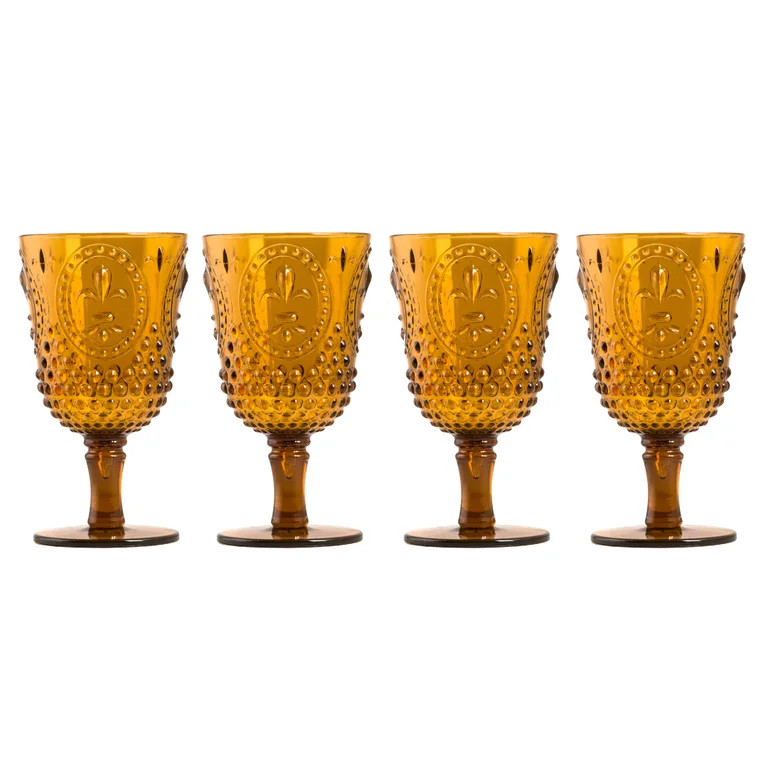 Elle Decor Acrylic Wine Goblets, Set of 4, 15-Ounce, Unbreakable Acrylic Wine Glasses, Shatterpro... | Walmart (US)