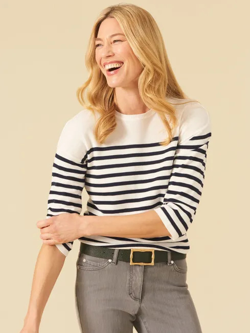 Morley Sweater in Stripe | J.McLaughlin