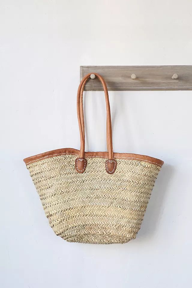 Leather Handle Market Tote | Anthropologie (US)