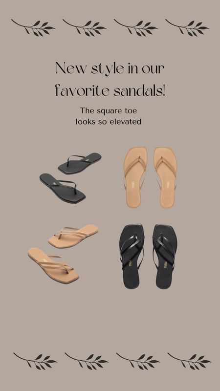 New style on our favorite Tkees sandals! The square toe makes the sandal feel so elevated. Comes in tan, black and cream.

#LTKshoecrush #LTKSeasonal #LTKfindsunder100
