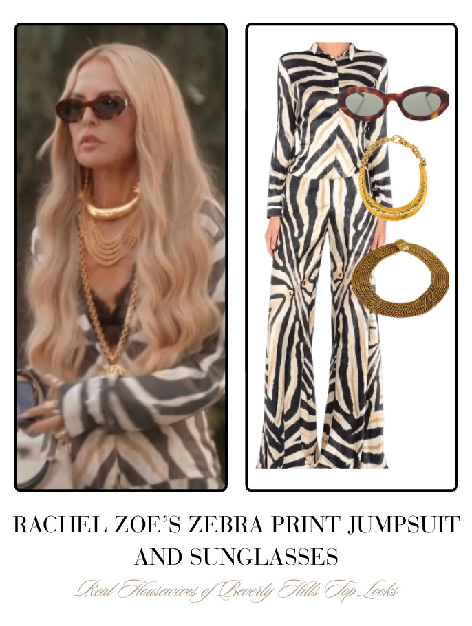 Rachel Zoe's Zebra Print Jumpsuit 

 