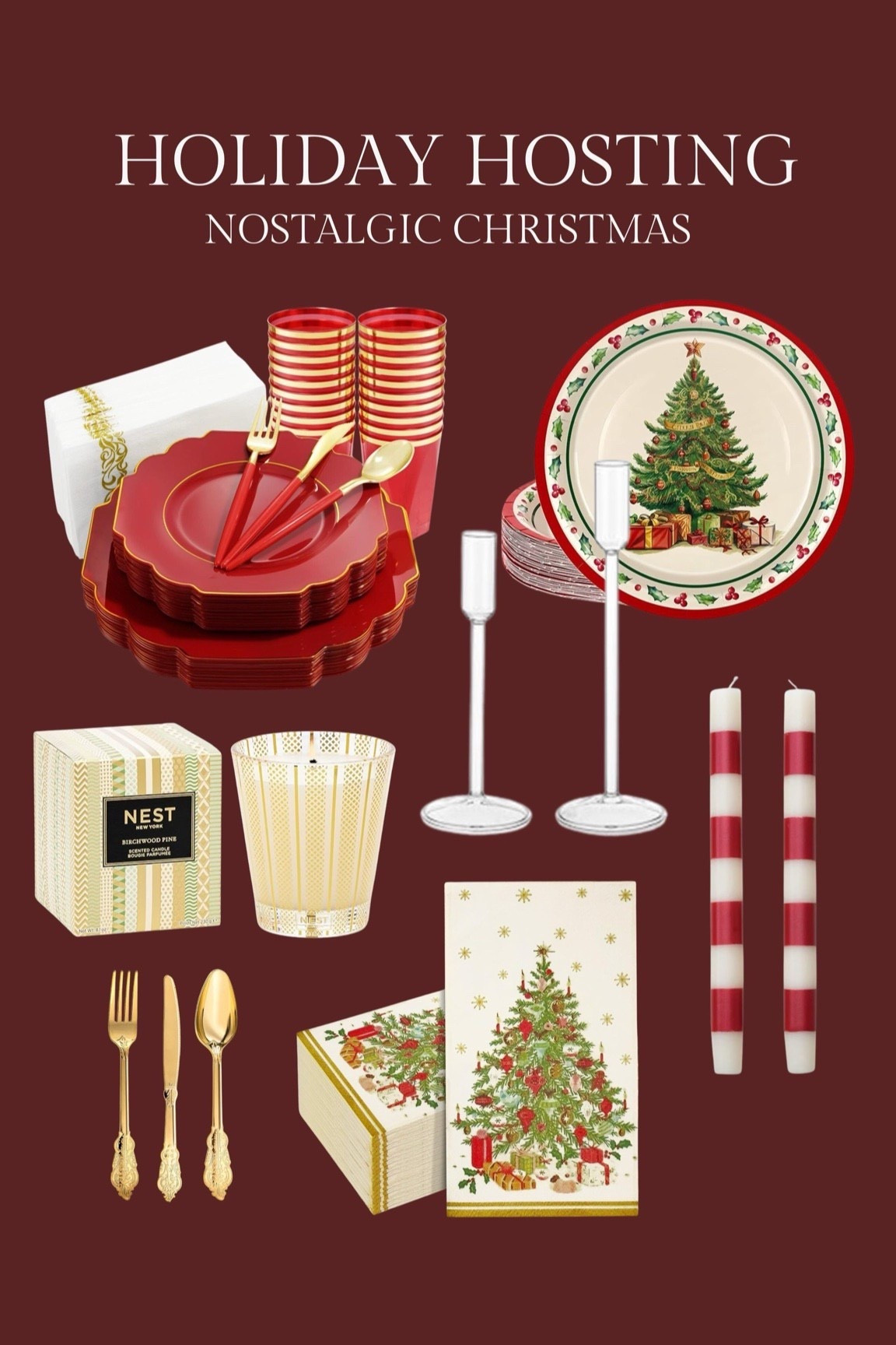 Christmas tablescape, Christmas table, Christmas decor, holiday tablescape, nostalgic Christmas, traditional Christmas decor, Christmas candles, Christmas plates, Christmas candle 
@amazon @amazonhome

#LTKHome #LTKHoliday #LTKSeasonal