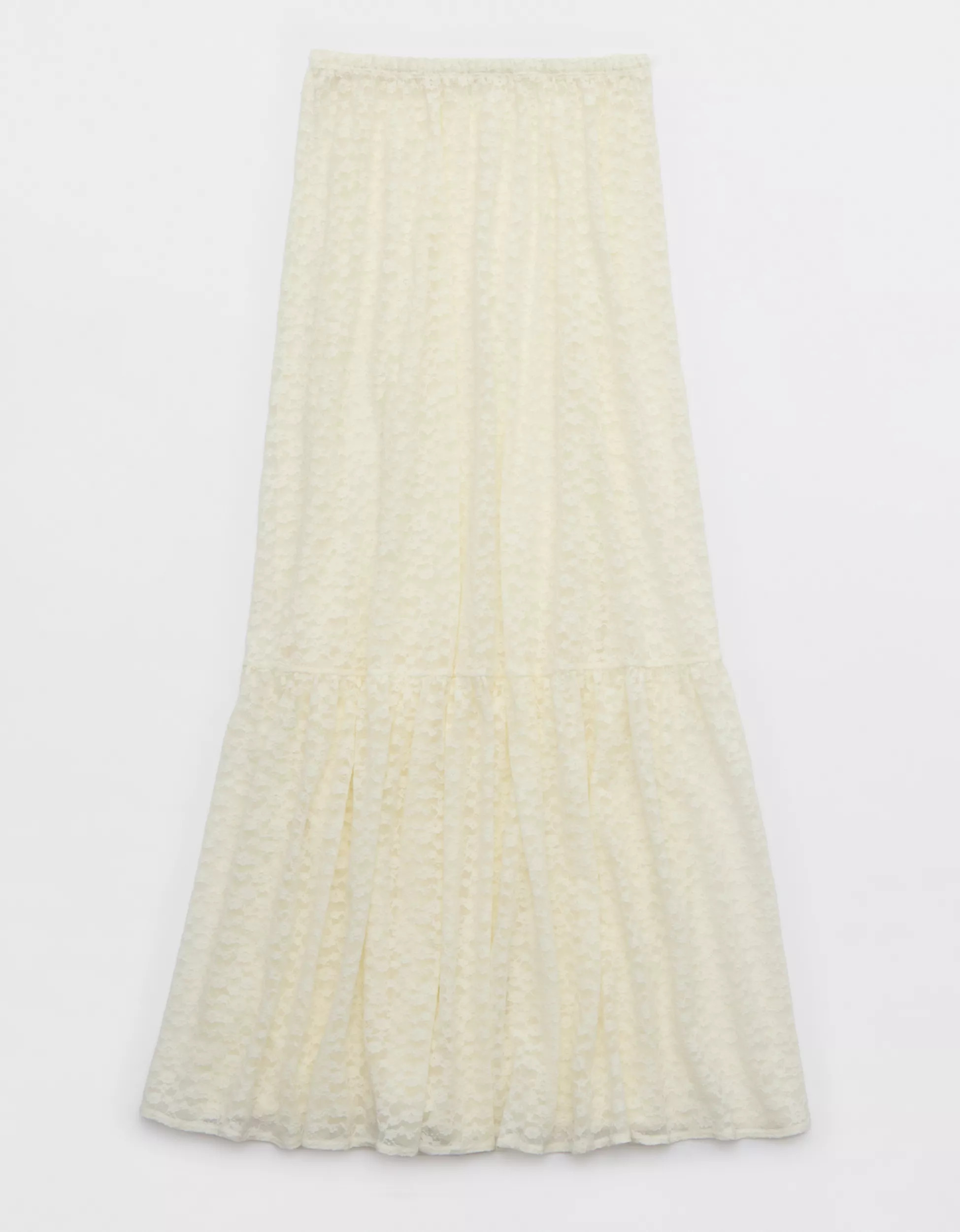 Aerie Tiered Lace Maxi Skirt | Aerie