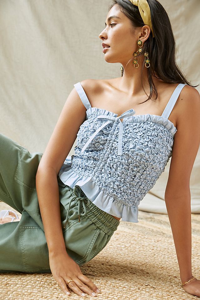 Textured Ruffled Tank | Anthropologie (US)