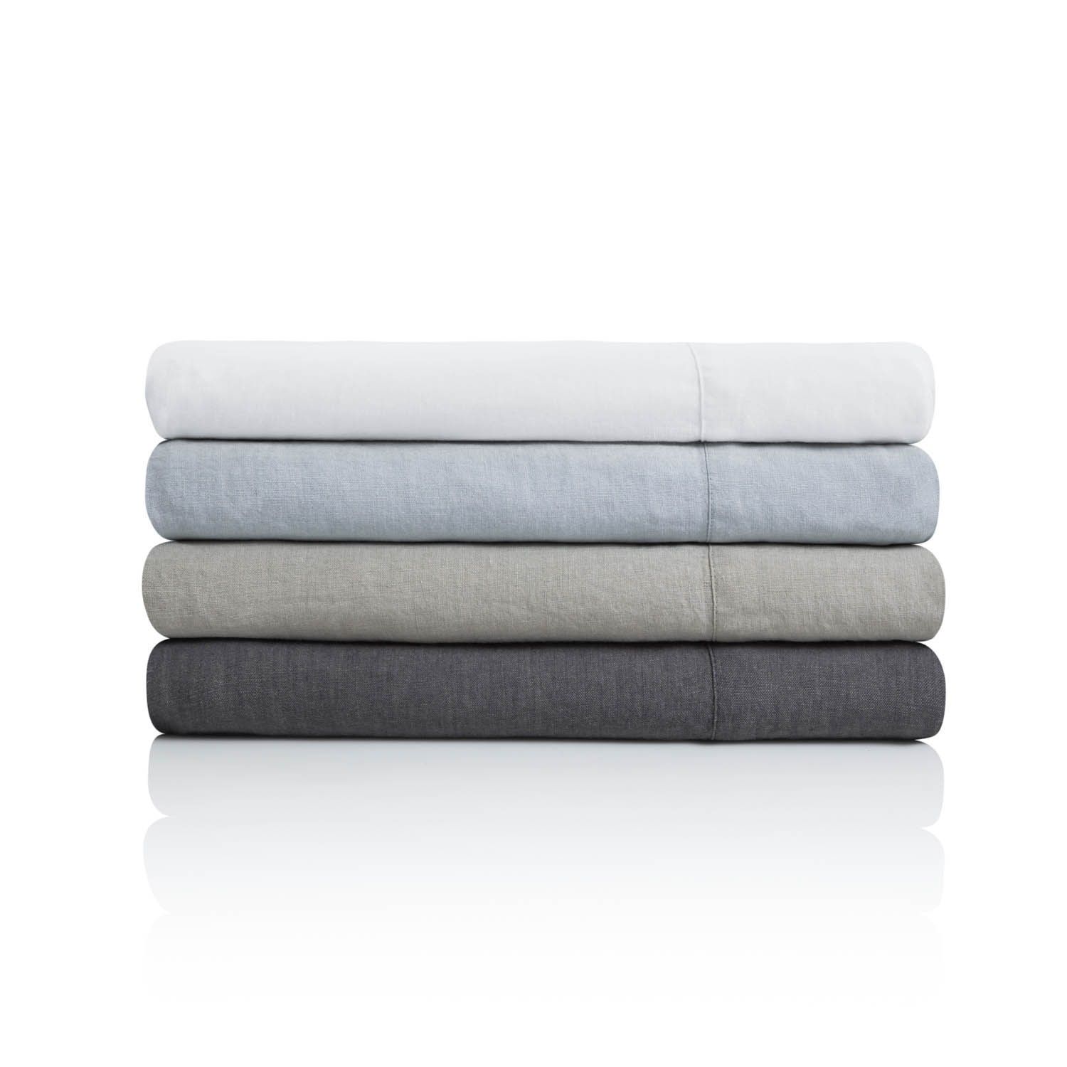 Malouf Vintage Wash French Linen Duvet with Matching Pillow Shams | Bed Bath & Beyond