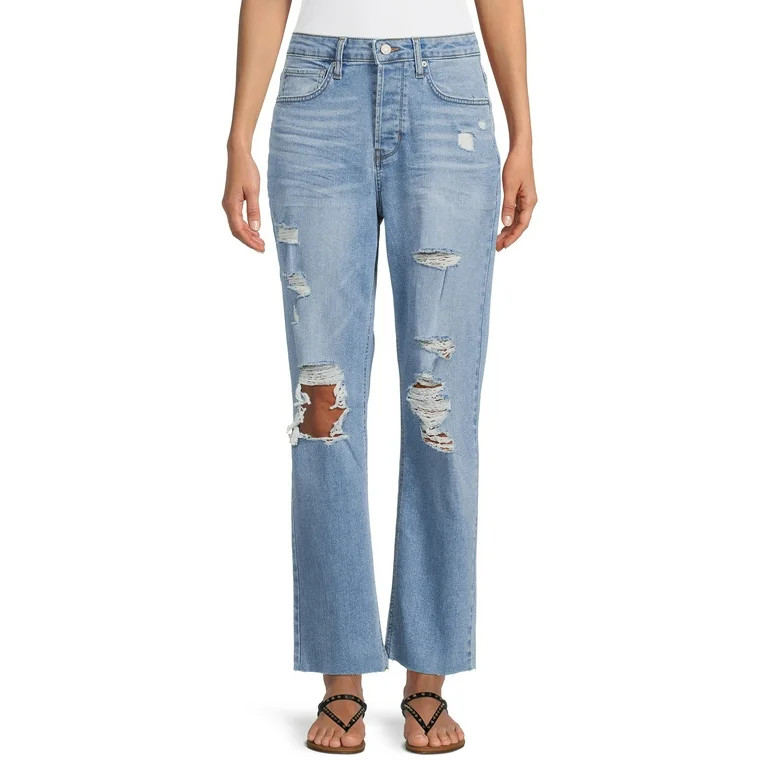 No Boundaries Juniors 90s Boyfriend Jeans | Walmart (US)