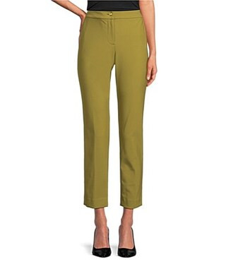 Donna Karan Precision Ponte Slim Leg Ankle Length Pants - 16 | Dillard's