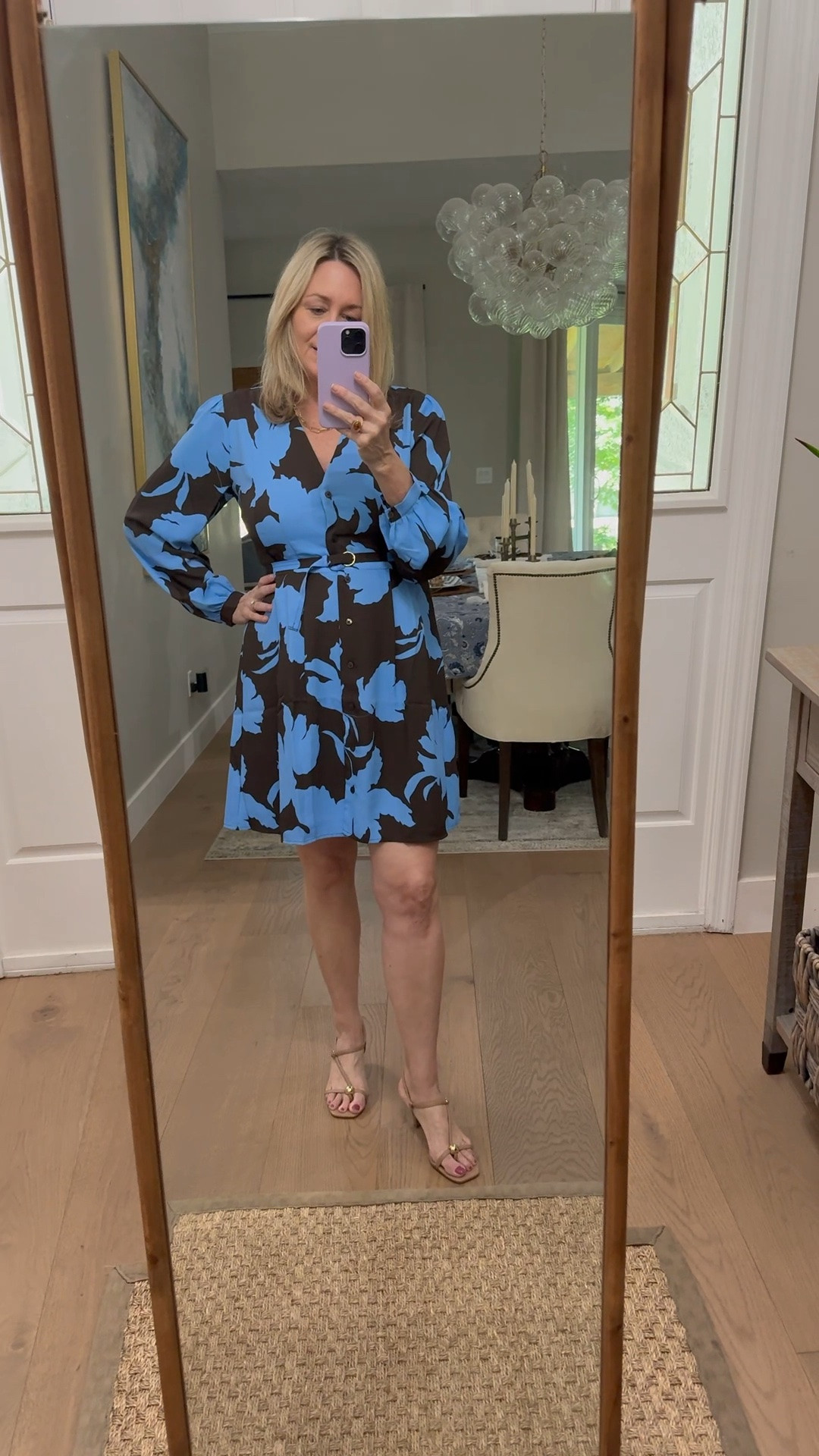 Pretty print dress on sale!  Work outfit

#LTKdayinmylife #LTKWorkwear #LTKSeasonal