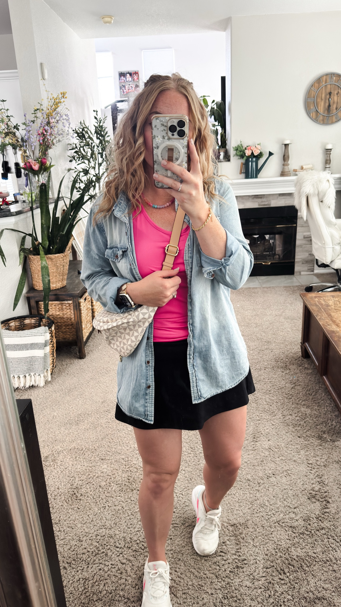 Pink athletic tank tops black tennis skort, chambray button down and sling bag, everything from Amazon! 





Amazon outfits, summer outfit inspo, outfit ideas, casual outfits amazon, amazon outfits every day, spring outfits 2026, summer outfits

#LTKSaleAlert #LTKPetite #LTKootd