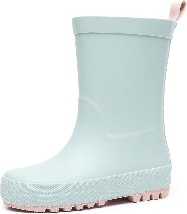 RAINANGEL Toddler Rain Boots with Easy-On Handles, Waterproof Kids Rain Boots for Girls & Boys, F... | Amazon (US)