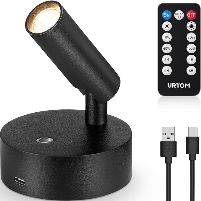 Wireless Spot Lights Indoor with Remote Up Lights Indoor Picture Light Battery Operated Spotlight... | Amazon (US)