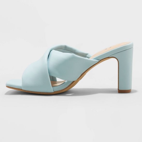 Women's Clementine Padded Crossband Heels - A New Day™ | Target