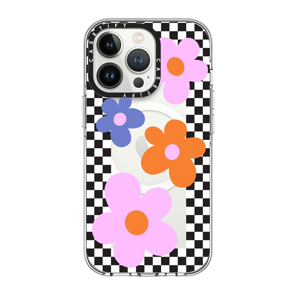 Checkered Floral Frame | Casetify