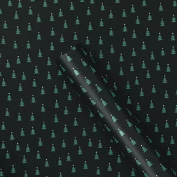 40" 125 sq ft Christmas Roll Wrap Trees on Black - Wondershop™ | Target