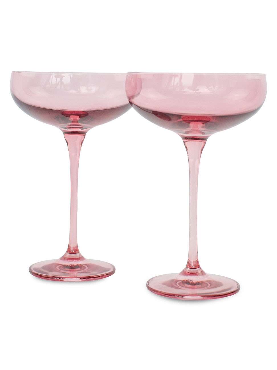 Champagne Coupe 2-Piece Stem Glass Set - Rose | Saks Fifth Avenue