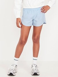 High-Waisted Dolphin-Hem Run Shorts for Girls | Old Navy (US)