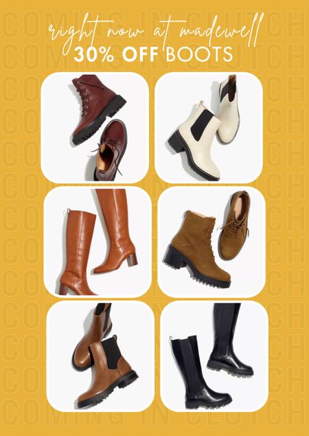 30% off fall + winter boots! I have the top 2 and LOVE them 👏 True to size!

Fall boots, winter boots, winter staples, winter essentials, Chelsea boots, combat boots, lug sole boots 

#LTKSeasonal #LTKshoecrush #LTKsalealert
