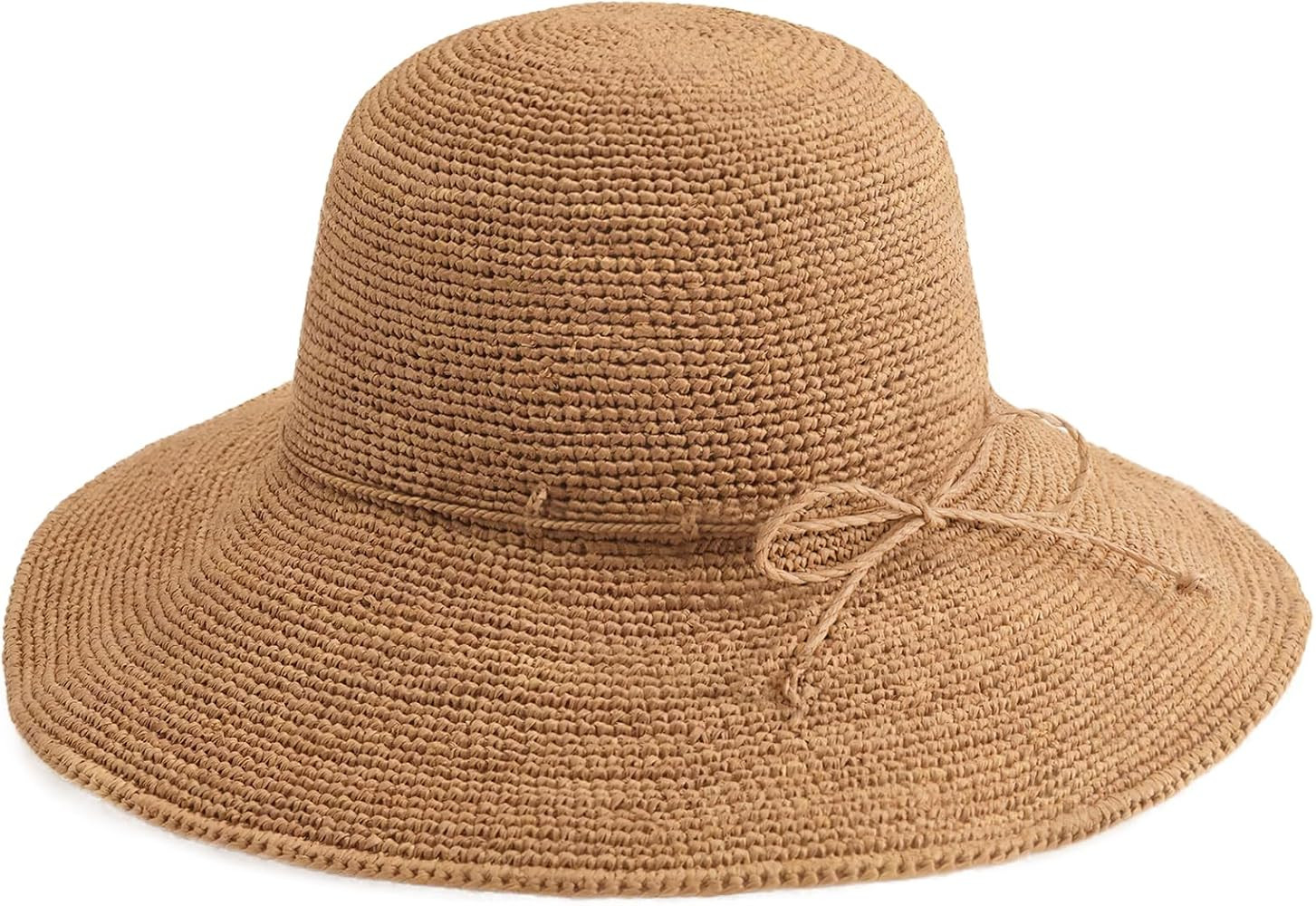 FURTALK Beach Sun Hat for Women Foldable Packable Handmade Straw Hats Sun Protection Floppy Trave... | Amazon (US)