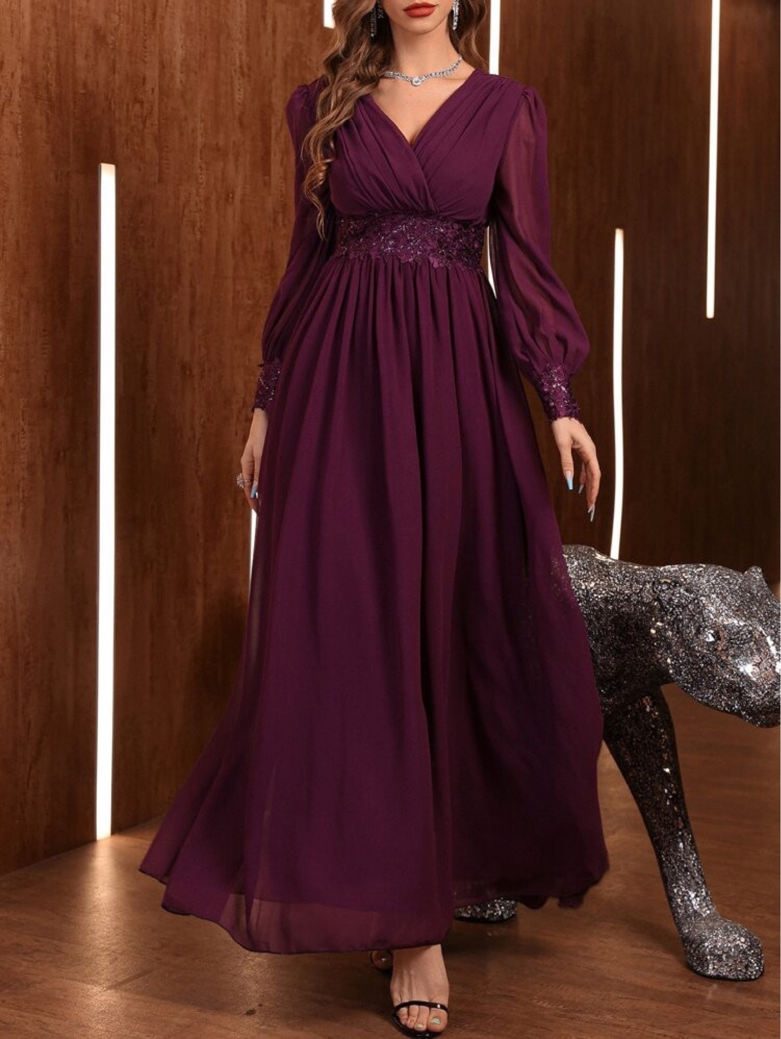 Wine color maxi dress 

#LTKHoliday #LTKFind #LTKunder50
