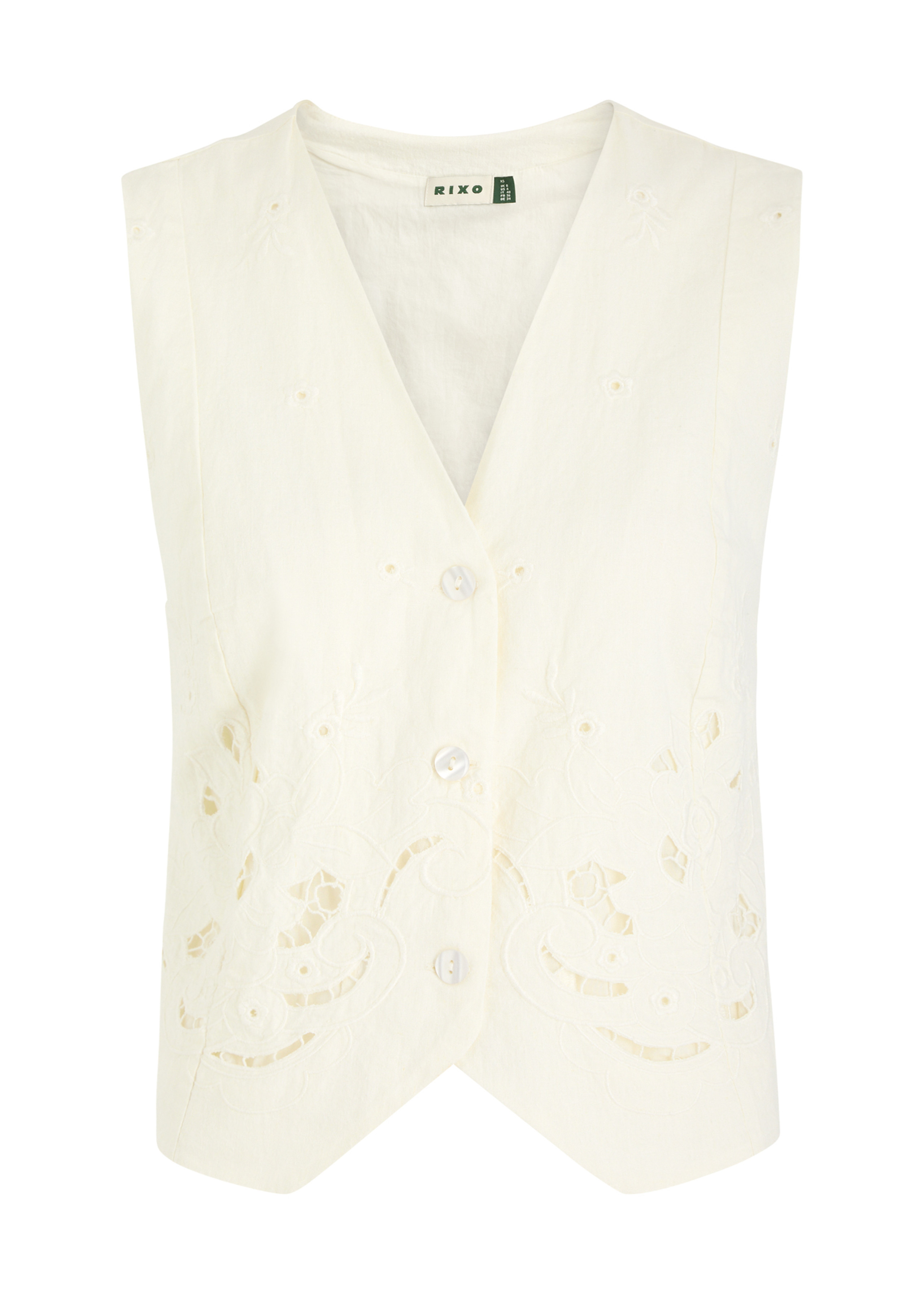 Norah broderie-anglaise cotton-blend waistcoat | Harvey Nichols