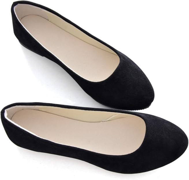 Stunner Women Cute Slip-On Ballet Shoes Soft Solid Classic Pointed Toe Flats | Amazon (US)