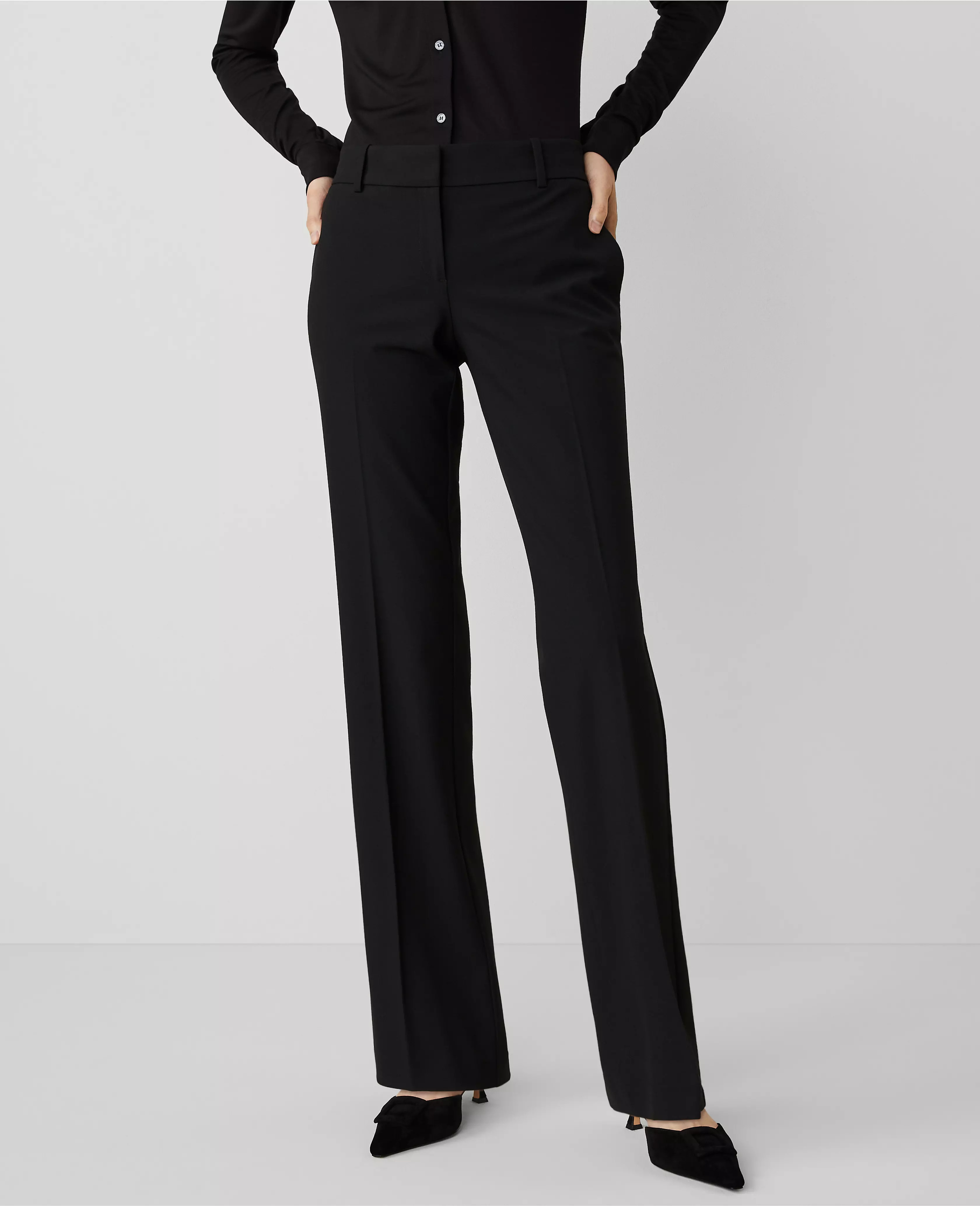 The Mid Rise Trouser Pant in Seasonless Stretch | Ann Taylor (US)