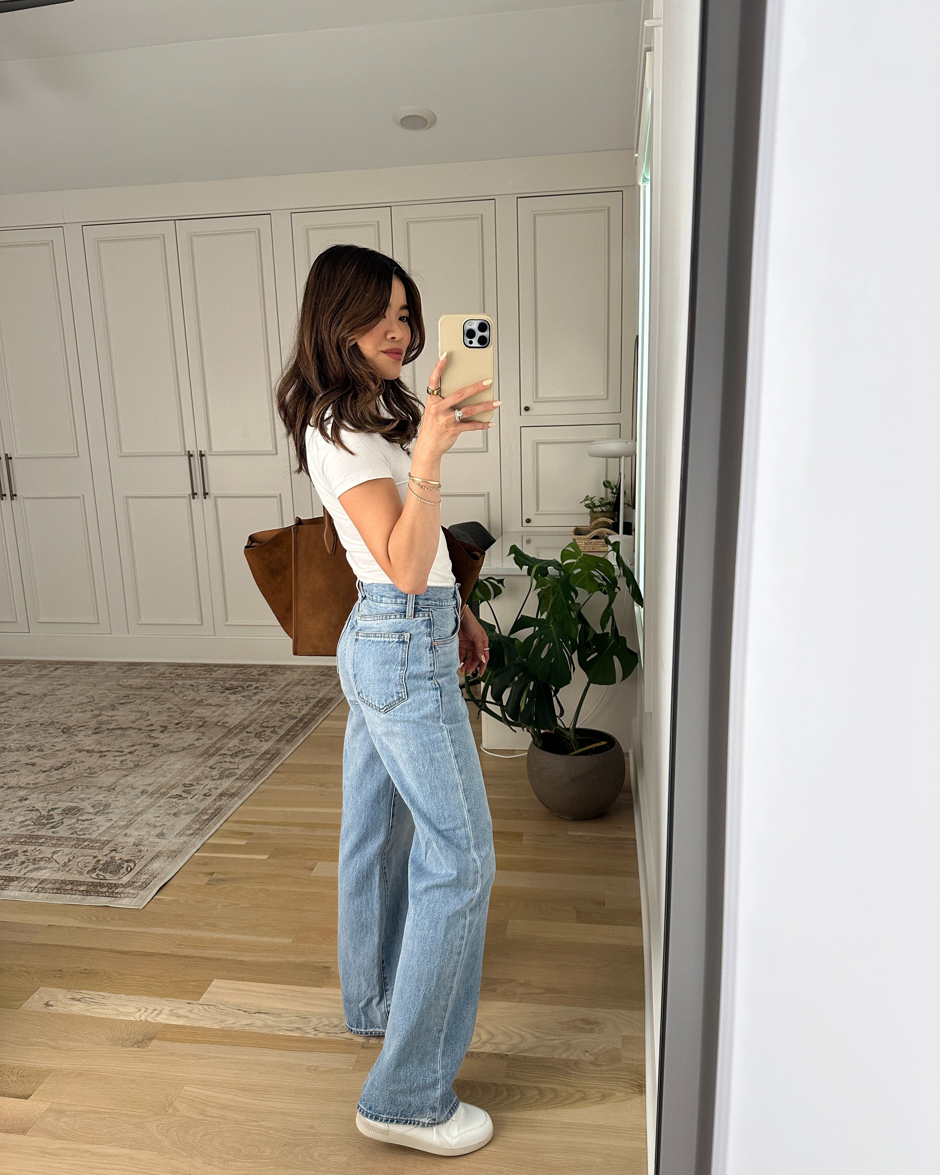 Sizing info: 
•Top size small
•Pants size 24 Short (I’d recommend sizing down if you’re between sizes) in the color 7 Yrs Bleu Taboo

petite fashion, get dressed with me, outfit inspiration, ootd, nashville outfit, Nashville influencer, petite style, vacation style, casual outfits, mom style, petite pants, spring outfits, spring outfit info, spring pants, spring outfit idea, spring top, spring bag, white tee, spring shoes, spring jeans, denim, sneakers, 

 #LTKootd #LTKSeasonal #LTKPetite