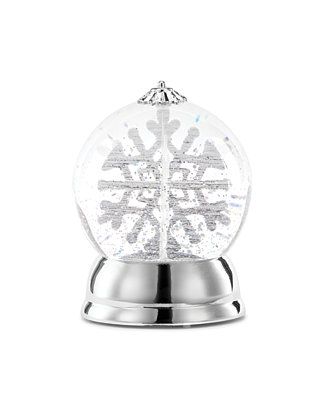 LED Snowflake Snow Globe | Macy's