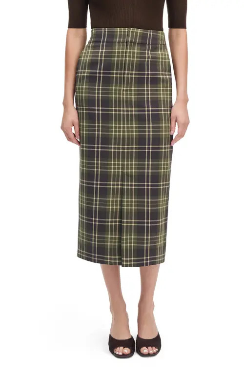 Favorite Daughter The Meyer Plaid Midi Skirt in Countryside Plaid at Nordstrom, Size 6 | Nordstrom