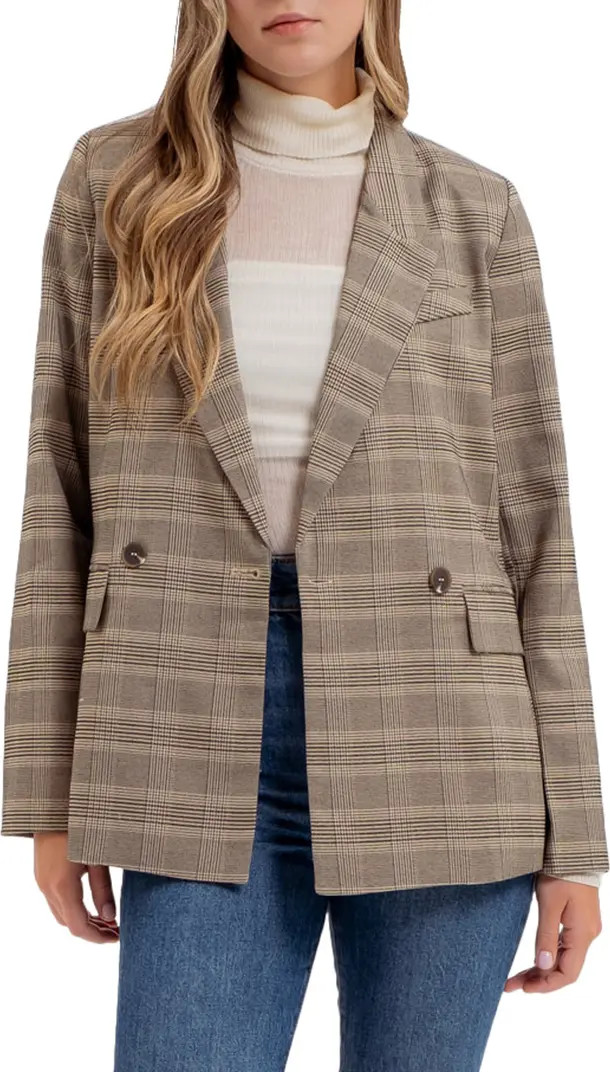 Blu Pepper Plaid Double Breasted Blazer | Nordstromrack | Nordstrom Rack