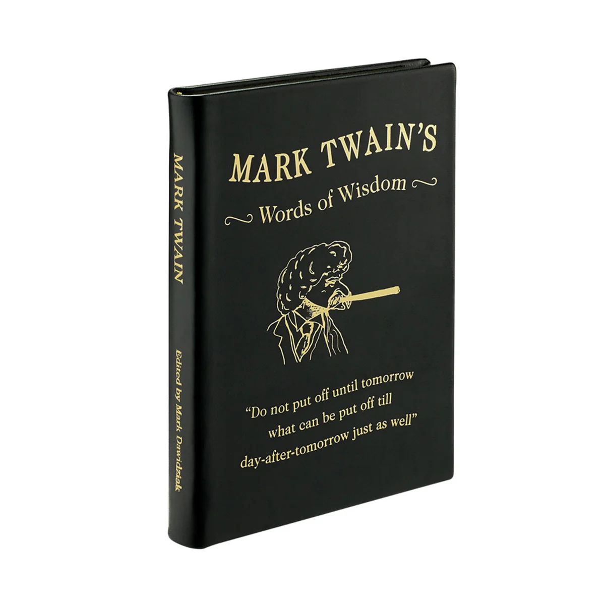 Mark Twain's Words of Wisdom in Bonded Leather | Over The Moon